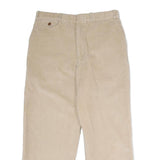 NORDSTROM Mens Cotton Beige Classic Straight Trousers W32 L31 Casual Elegant Zip