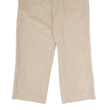 NORDSTROM Mens Cotton Beige Classic Straight Trousers W32 L31 Casual Elegant Zip