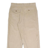 NORDSTROM Mens Cotton Beige Classic Straight Trousers W32 L31 Casual Elegant Zip