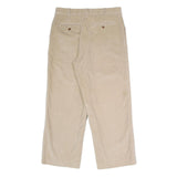 NORDSTROM Mens Cotton Beige Classic Straight Trousers W32 L31 Casual Elegant Zip