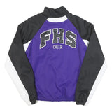 VARSITY SPIRIT Womens Purple & Black Cheer Jacket M Polyester Blend Zip Plain
