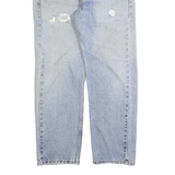 LEVI'S 505 Mens Jeans Blue Regular Straight Denim Medium W36 L30 Classic Zip