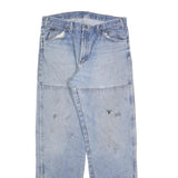 DICKIES Mens Relaxed Blue Denim Jeans W34 L34 Zip Pockets Casual Workwear