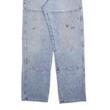 DICKIES Mens Relaxed Blue Denim Jeans W34 L34 Zip Pockets Casual Workwear