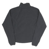 HELLY HANSEN Womens Black Fleece Jacket S Cotton Blend Zip Casual Outdoor Warm