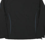 NEW BALANCE Mens Black & Grey Athletic Jacket L Polyester Blend Zip Sportswear