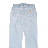 CARHARTT Mens Jeans Blue Regular Straight Denim Light W28 L32 Zip Cotton Blend