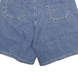 LEE Womens Denim Blue Casual Shorts M W24 Elastic Waist Relaxed Fit