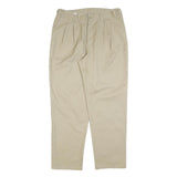 DICKIES Mens Cotton Blend Beige Regular Fit Straight Trousers W34 L32 Workwear