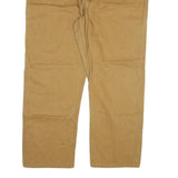 DICKIES Mens Jeans Beige Regular Straight Denim W46 L32 Workwear Zip Pockets