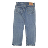 LEVI'S 501 Mens Jeans Blue Regular Straight Denim Medium W30 L27 Classic Button