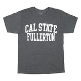 CHAMPION Mens Grey Cal State Fullerton Graphic T-Shirt M Short Sleeve Crew Neck