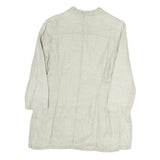 BOGNER Womens Cream Cotton Blend Button Jacket M Plain Light Stylish