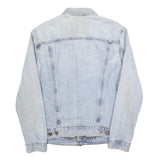 LEVI'S Mens Blue Cotton Denim Jacket M Plain Button Closure Classic Style