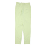 MARIE VALOIS Womens Cotton Blend Slim Cream Trousers W32 L34 Zip Fit