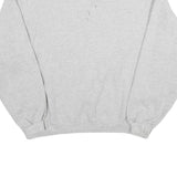CHAMPION Womens Grey Cotton Blend Crew Neck Sweatshirt L Casual Pullover