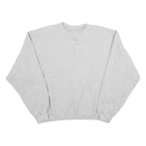 CHAMPION Womens Grey Cotton Blend Crew Neck Sweatshirt L Casual Pullover