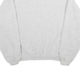 CHAMPION Womens Grey Cotton Blend Crew Neck Sweatshirt L Casual Pullover