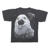 ROCK EAGLE Single Stitch Mens Black Eagle Graphic T-Shirt L Short Sleeve