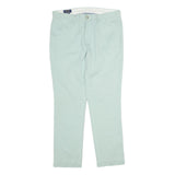 POLO RALPH LAUREN Mens Cotton Light Green Regular Straight Trousers W36 L30