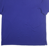CALVIN KLEIN Mens Blue XL Short Sleeve Plain Polo Shirt Cotton Casual