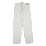 LEVI'S 550 Straight Mens Jeans White Relaxed Straight Denim Light W33 L32