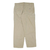 CARHARTT Mens Cotton Blend Beige Regular Fit Straight Leg Trousers W38 L34
