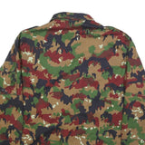 Mens Green Brown Camouflage Zip Jacket M Cotton Blend Military Style Outdoor