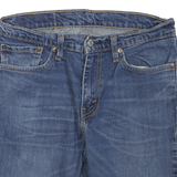 LEVI'S Mens Denim Blue Shorts M W31 Casual Cotton Blend Raw Hem 511 Style