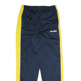 LOTTO Mens Joggers Navy Blue & Yellow Slim Tapered L W32 L33 Sportswear