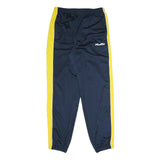 LOTTO Mens Joggers Navy Blue & Yellow Slim Tapered L W32 L33 Sportswear