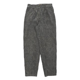 OFFSHORE Womens Grey Cotton Blend Regular Fit Trousers W28 L30 Ribbed Texture