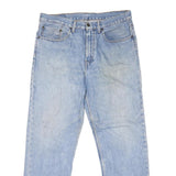 LEVI'S Mens Regular Fit Blue Denim Jeans W35 L29 Classic Cotton Zip Pockets