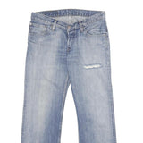 LEVI'S 518 04 Mens Jeans Blue Relaxed Straight Denim Light W30 L29 Distressed