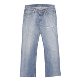 LEVI'S 518 04 Mens Jeans Blue Relaxed Straight Denim Light W30 L29 Distressed