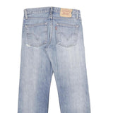 LEVI'S 518 04 Mens Jeans Blue Relaxed Straight Denim Light W30 L29 Distressed
