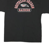 CHAMPION Mens Black Southern Oregon Raiders Graphic T-Shirt XL Crew Neck Short