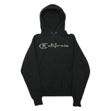 CHAMPION REVERSE WEAVE Mens Black California Pullover Hoodie S Cotton Blend