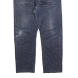 LEVI'S 521 02 Mens Jeans Blue Regular Straight Denim Medium W38 L30 Classic Fit
