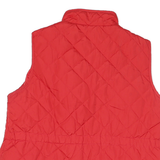 ST JOHNS BAY Womens Red Quilted Zip Jacket L Polyester Blend Casual Outerwear