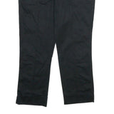 NORTH SAILS Womens Cotton Blend Black Regular Fit Straight Leg Trousers W32 L24