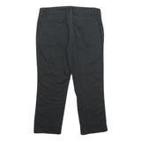 NORTH SAILS Womens Cotton Blend Black Regular Fit Straight Leg Trousers W32 L24