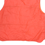 CONTENDER Womens Orange Quilted Sleeveless Jacket L Polyester Zip