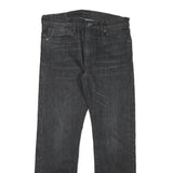 LEVI'S 513 Mens Jeans Black Regular Straight Denim Medium W30 L28 Zip Cotton