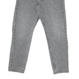 CARHARTT Mens Jeans Grey Regular Straight Denim Medium W30 L28 Casual Zip