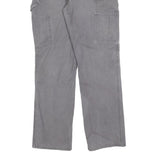 CARHARTT Mens Cotton Blend Grey Relaxed Straight Trousers W32 L32 Workwear