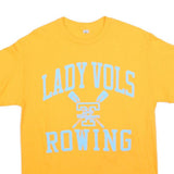 Womens Yellow Lady Vols Rowing Graphic T-Shirt L Short Sleeve Crew Neck