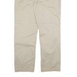 CARHARTT Mens Cotton Blend Beige Relaxed Straight Trousers W36 L34 Durable
