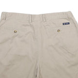 CHAPS Mens Shorts Beige Casual Plain L W36 Summer Cotton Comfort