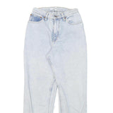 MANGO Womens Jeans Blue Relaxed Straight Denim Light W24 L27 Casual Classic